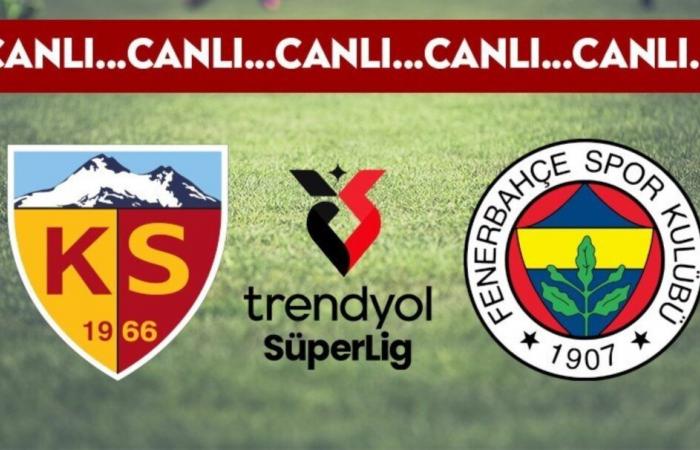 LIVE-ÜBERTRAGUNG: Kayserispor 0-1 Fenerbahçe LIVE-ERKLÄRUNG – Trendyol Super League 2024/2025 – Last-Minute-Sportnachrichten