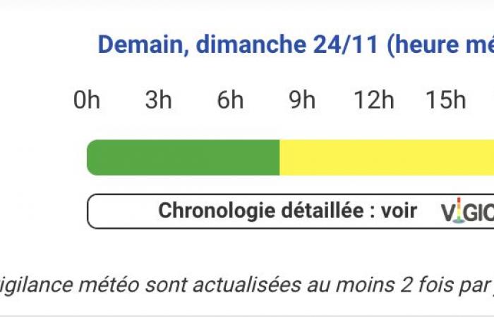 Wetterwarnung für heftige Winde in den Pyrénées-Atlantiques, Hautes-Pyrénées, Ariège, Haute-Garonne und Tarn-et-Garonne am Sonntag, 24. November