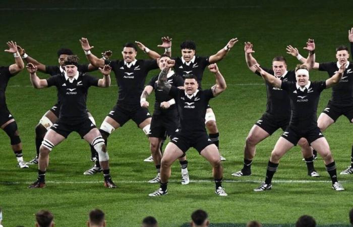 Bilder vom All Blacks Haka in Italien