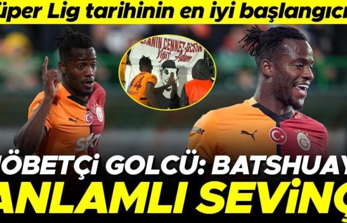 Galatasarays diensthabender Stürmer Michy Batshuayi! Der beste Start in der Geschichte der Super League…