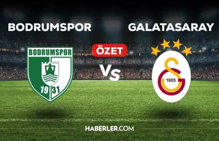 Sehen Sie sich die Spielzusammenfassung und die Tore von Bodrumspor Galatasaray an! (VIDEO) Bodrumspor Galatasaray umfassende Zusammenfassung! Wer hat die Tore geschossen, wie oft endete das Spiel?