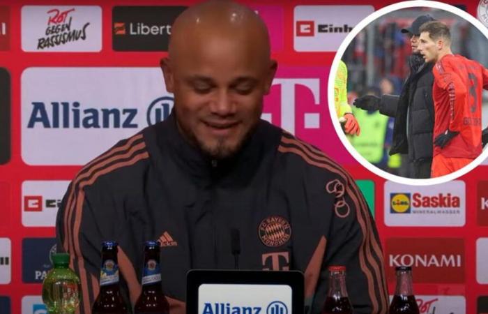 Als Kompany nach Goretzka gefragt wird, reagiert er völlig überraschend