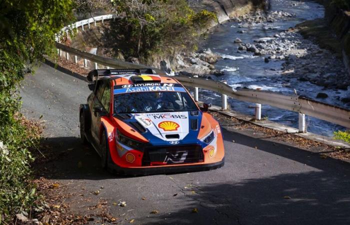 Rallye Japan: Thierry Neuville, immer noch Siebter, ist knapp zwei Punkte vom Titel entfernt