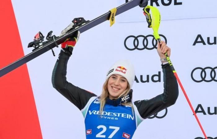 Lara Colturi, Zweite im Slalom von Gurgl und Weltjuwel im Skisport (Ski Alpin)