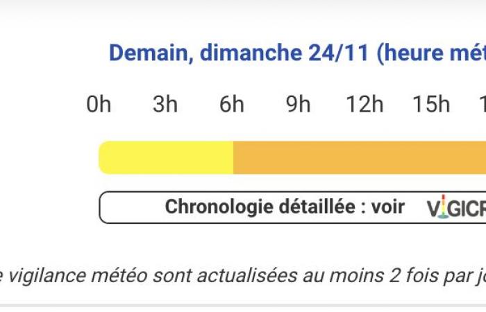 Wetterwarnung für heftige Winde in den Pyrénées-Atlantiques, Hautes-Pyrénées, Ariège, Haute-Garonne und Tarn-et-Garonne am Sonntag, 24. November