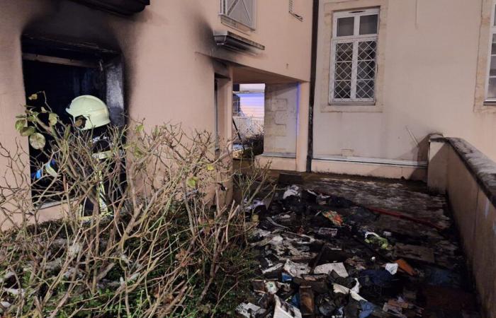 Feuer in Dijon: Eine Wohnung wurde von Flammen verwüstet