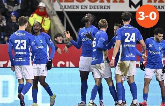 Der schwierige Abend hatte gegen Charleroi dennoch ein produktives Ende: Spitzenreiter Racing Genk beendete das Spiel mit einem siebten Heimsieg in Folge