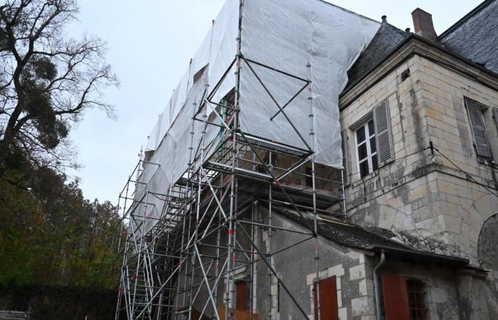 ein merkwürdiger Akt des Vandalismus im Château de Gizeux