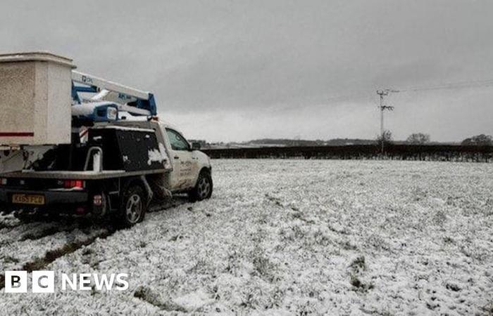 Cumbrian-Häuser von Stromausfällen in Storm Bert betroffen