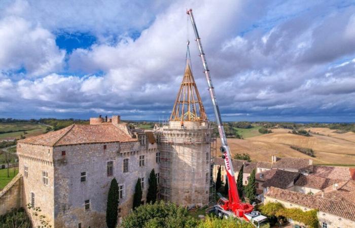 Tauchen Sie ein in die Bilder eines atemberaubenden Projekts zur Rettung einer Burg im Gers