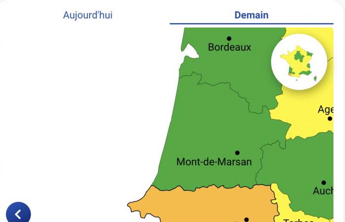 Wetterwarnung für heftige Winde in den Pyrénées-Atlantiques, Hautes-Pyrénées, Ariège, Haute-Garonne und Tarn-et-Garonne am Sonntag, 24. November