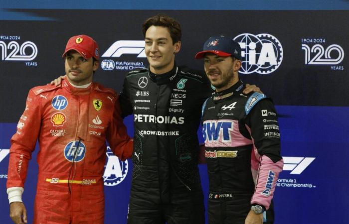 Die Reaktionen der drei besten Qualifikanten des Formel-1-Grand-Prix von Las Vegas.