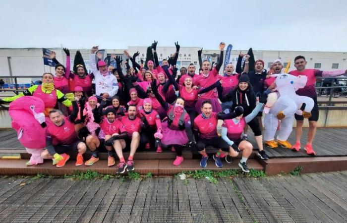 IN BILDERN – Das Beinaufwärmen, ein traditionelles festliches Aufwärmen vor dem La Rochelle-Marathon