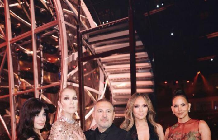 im Mittelpunkt ihrer atemberaubenden Show in Saudi-Arabien mit Céline Dion