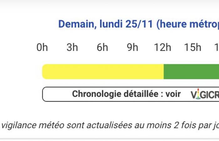 Wetterwarnung für heftige Winde an diesem Montag, 25. November in den Pyrénées-Atlantiques, Hautes-Pyrénées, Gers, Haute-Garonne, Ariège, Tarn-et-Garonne