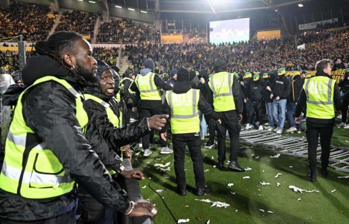 Nantes-Le Havre unterbrach das Spiel am Ende für eine halbe Stunde