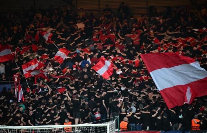 In Barcelona setzt die rote Welle der Stade-Brestois-Fans ihre Reise fort