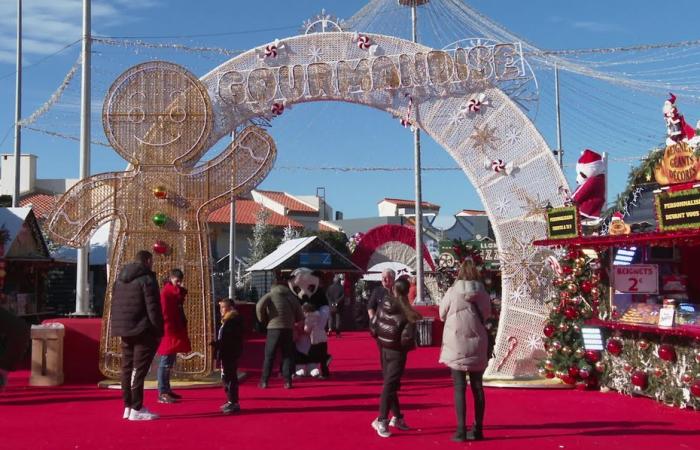 Das Weihnachtsdorf Barcarès wurde eine Woche nach der teilweisen Zerstörung durch einen Brand eröffnet