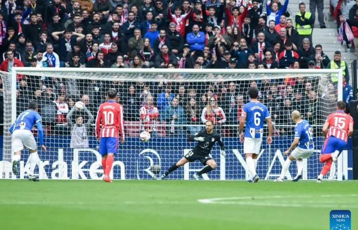 Atlético de Madrid vs. Deportivo Alaves-Xinhua