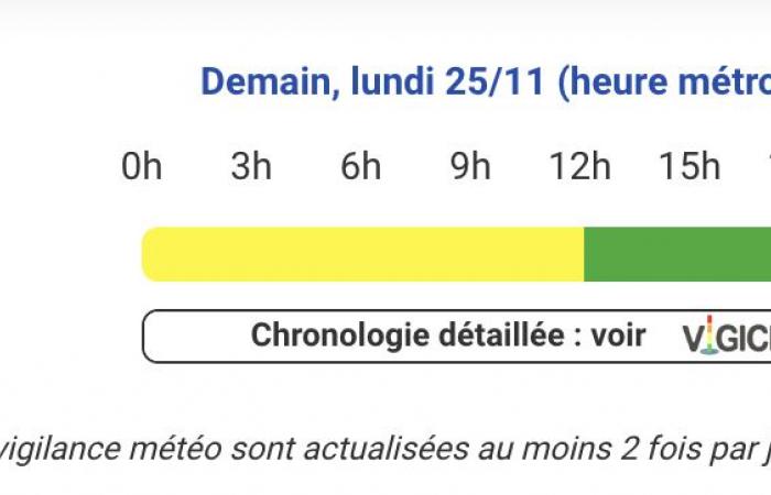 Wetterwarnung für heftige Winde an diesem Montag, 25. November in den Pyrénées-Atlantiques, Hautes-Pyrénées, Gers, Haute-Garonne, Ariège, Tarn-et-Garonne