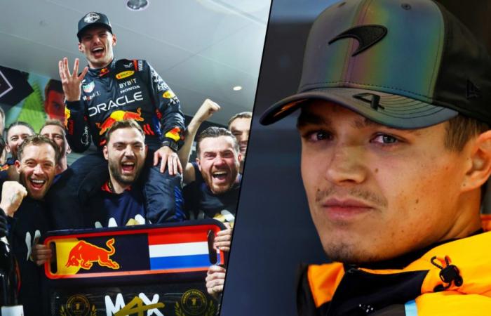 „Max hat einfach keine Schwäche“ – Lando Norris lobt Champion Max Verstappen, der sich in Las Vegas den Titelgewinn sichert