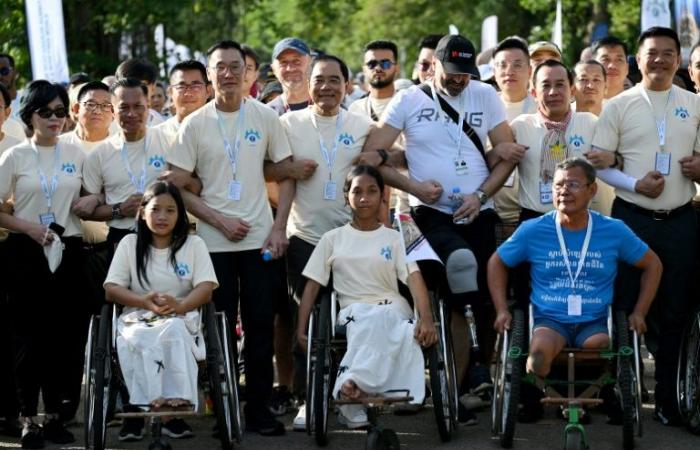 In Kambodscha ein Marsch für „eine Welt ohne Antipersonenminen“