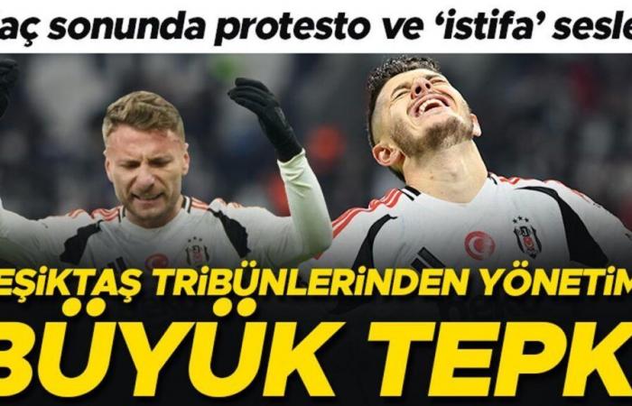 Reaktion der Beşiktaş-Fans nach der historischen Niederlage! Pfiffe, Rücktrittsgeräusche und das Ende des Spiels …