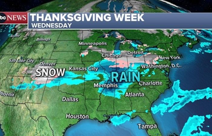 Prognose für die Thanksgiving-Woche: Das Wetter könnte sich auf Thanksgiving-Reisen auswirken