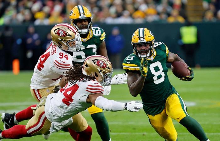 Josh Jacobs erzielt 3 Touchdowns, während die Packers die verletzungsgeplagten 49ers dominieren