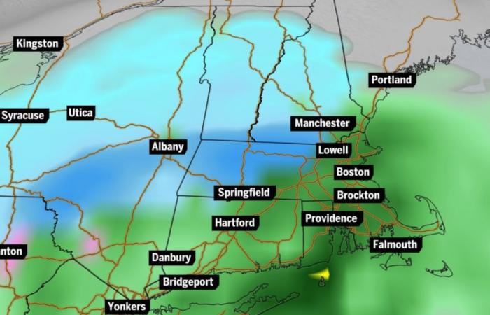 Der Sturm könnte Regen und Schnee bringen