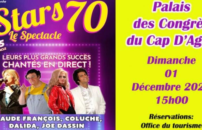 Cap d’Agde – Stars 70: eine Reise in das goldene Zeitalter der Musik im Palais des Congrès