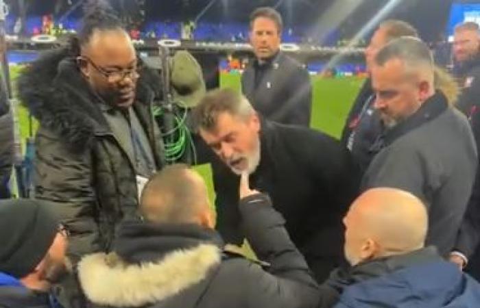 Roy Keane stand bei Ipswich-Manchester United kurz vor einer Auseinandersetzung mit einem Anhänger