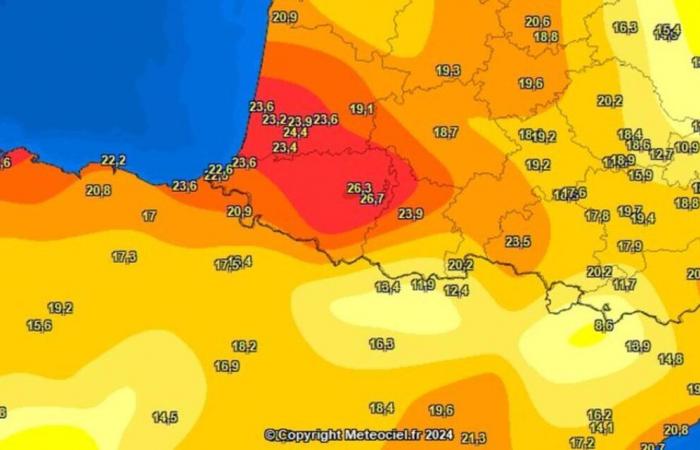 26,3 Grad in Pau, um 6 Uhr morgens: Warum war es in der Nacht von Sonntag auf Montag im Jahr 64 so heiß?