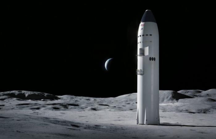 Das Raumschiff wird den Lunar Outpost Rover zum Mond transportieren