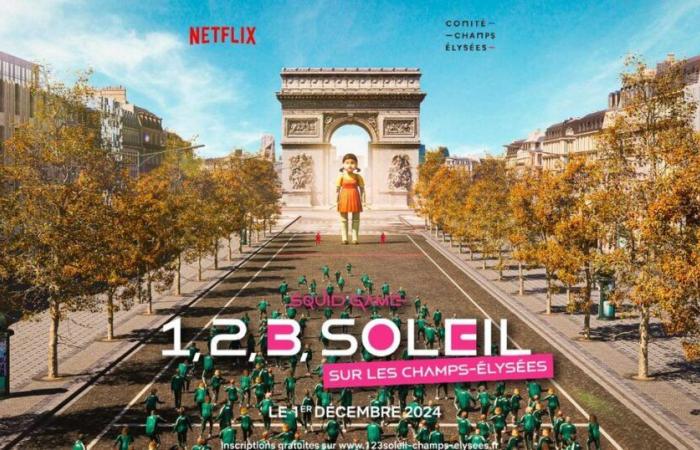 Netflix organisiert riesige Spiele des Spiels 1, 2, 3 Soleil auf den Champs-Élysées