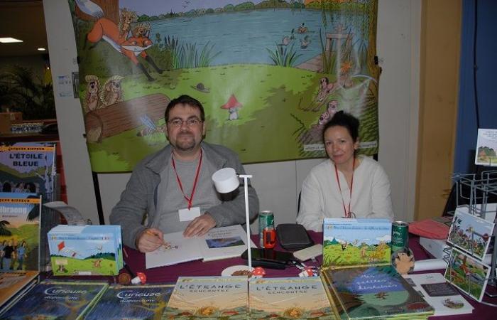 Auf der historischen Buchmesse der Île-de-France in Beaumont