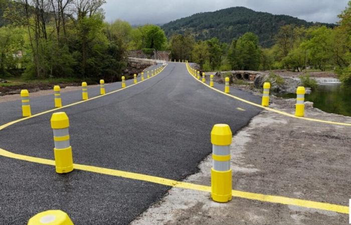 Im Gard wird heftiger Regen erwartet. Diese Brücke ist bis auf Weiteres weiterhin geschlossen