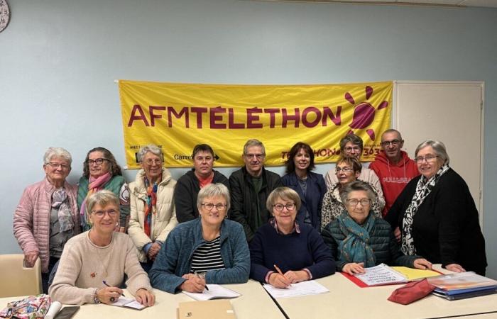 In Cotentin ein lokaler und Kunsthandwerksmarkt für den Telethon