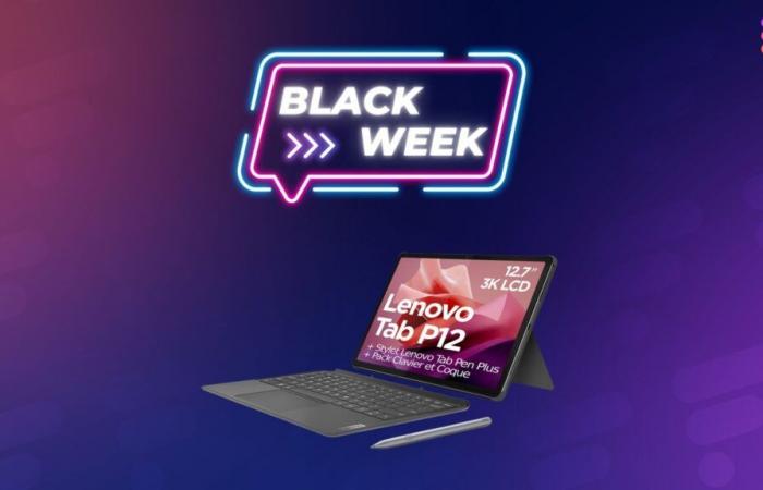 Hervorragender Preis mit 250 € Rabatt für dieses Lenovo Tab P12-Paket (Tablet + Tastatur) während der Black Friday-Woche