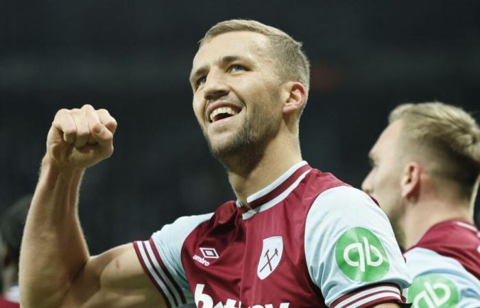 Tomas Soucek und Aaron Wan-Bissaka treffen beim Sieg von West Ham in Newcastle