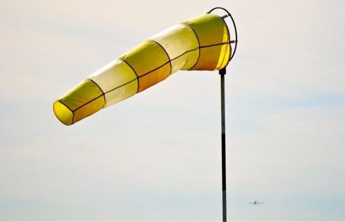 Es wurden Notfallmaßnahmen für starken Wind ergriffen