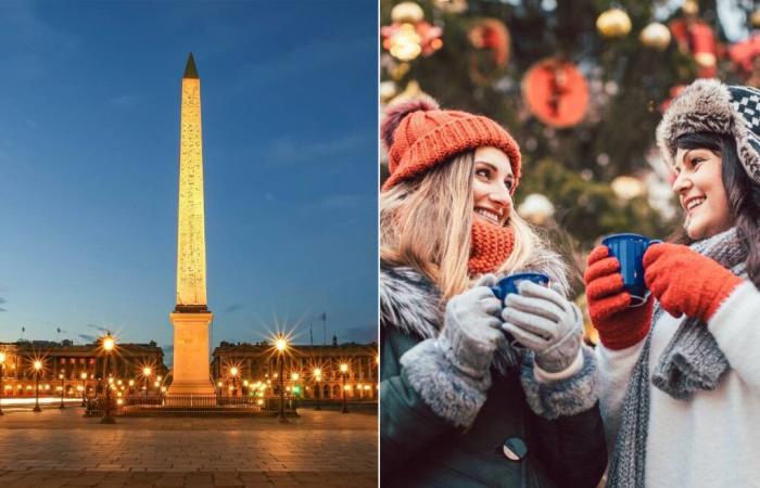 Der Place de la Concorde verwandelt sich für die Feiertage