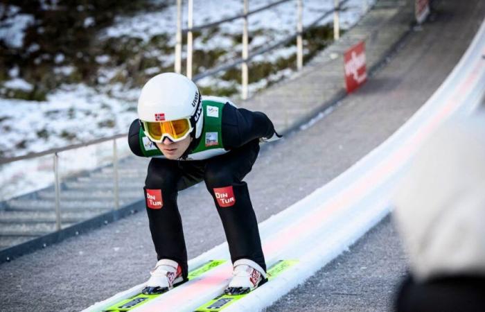 Skispringen: der unglaubliche Reflex eines Norwegers