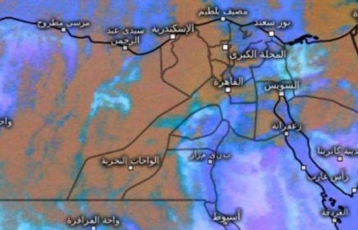 Warnung für diese Bereiche Meteorologie: Wolkendecke mit Regen bedeckt den Norden des Landes