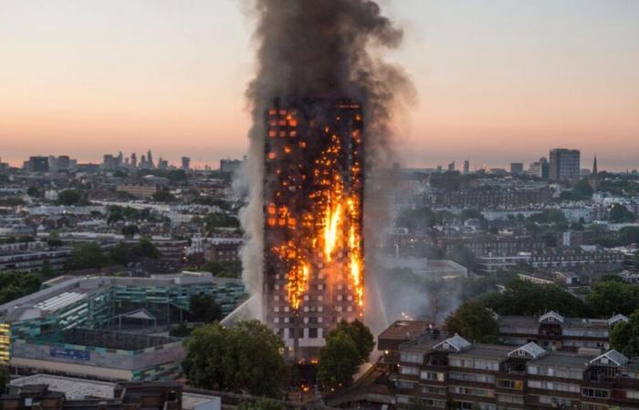 Der Brand im Grenfell Tower in London