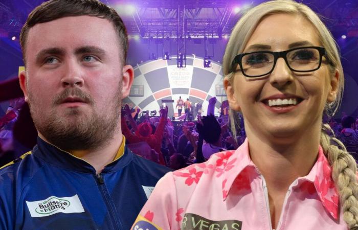 Luke Littler trifft in der ZWEITEN RUNDE auf Fallon Sherrock, während die Auslosung der PDC World Darts Championship zu einem epischen Unentschieden führt