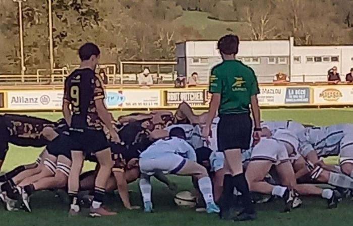 Rugby. Der Decazeville Sporting Club trägt das Benchmark-Spiel auswärts aus