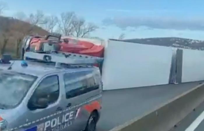 Ein umgestürzter Lkw legt auf der A47 den Verkehr rund um Lyon lahm