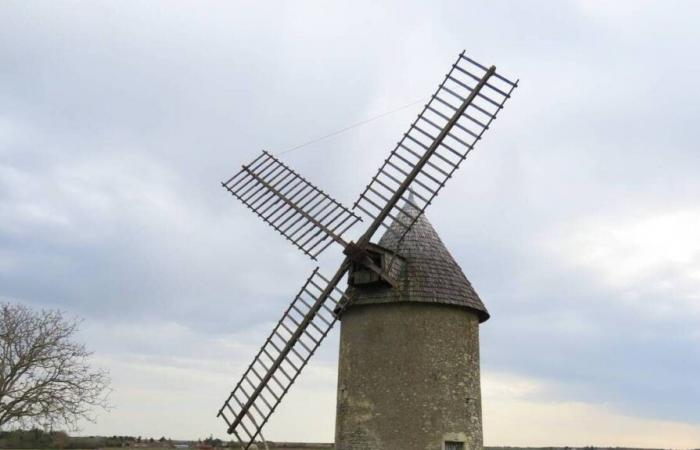 Sturm Caetano. Zwischen Deux-Sèvres und Vienne hat die Tol-Mühle einen Flügel verloren