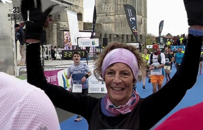 „Ich schwebe ein wenig auf Wolke sieben“, bricht Laurence Alnet mit 70 Jahren den Marathon-Weltrekord in seiner Altersklasse